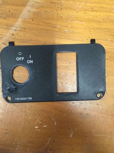 Ez-go key switch plate