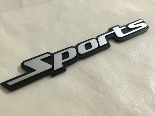 Universal sports brushed sticker 3d alloy metal logo badge decal emblem car auto