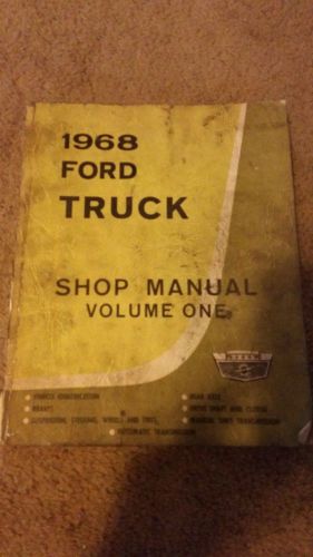 Ford shop manual  trucks 1968