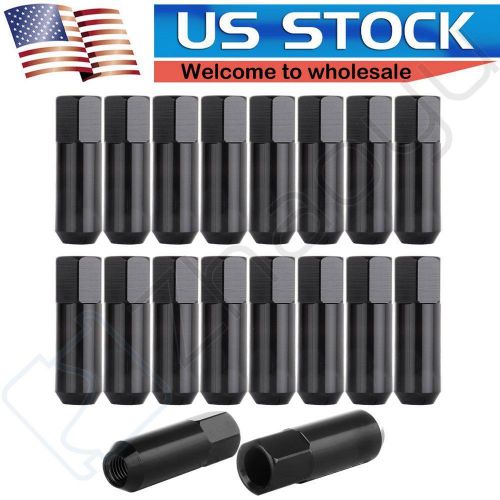 20 pcs  black m12 x 1.5mm wheel lug nut for honda acura mazda  mitsubishi