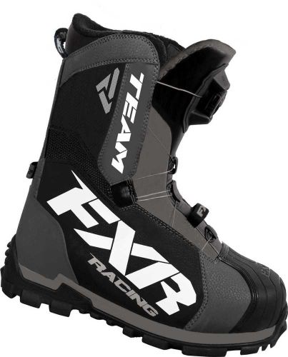 New fxr-snow team boa adult insulated/waterproof boots, charcoal/black, us-14