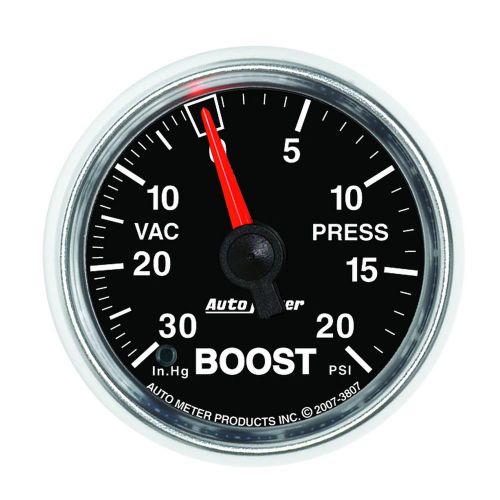 Auto meter 3807 gs; mechanical boost/vacuum gauge