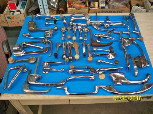 51 vintage door,trunk, window crank handles-lot buy 1930&#039;s1940&#039;s-1950&#039;s-60&#039;s