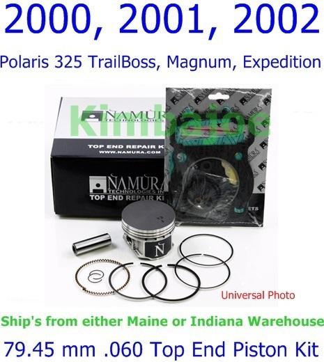 Polaris 325 trailboss, magnum, xpedition atv 79.45 mm .060 top end piston kit