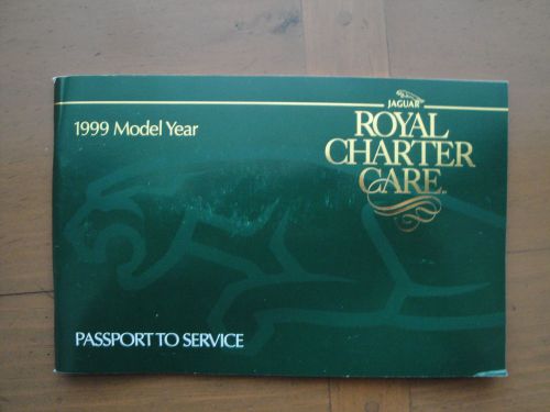1999 jaguar x, xj, xk passport to service manuel. royal charter care.