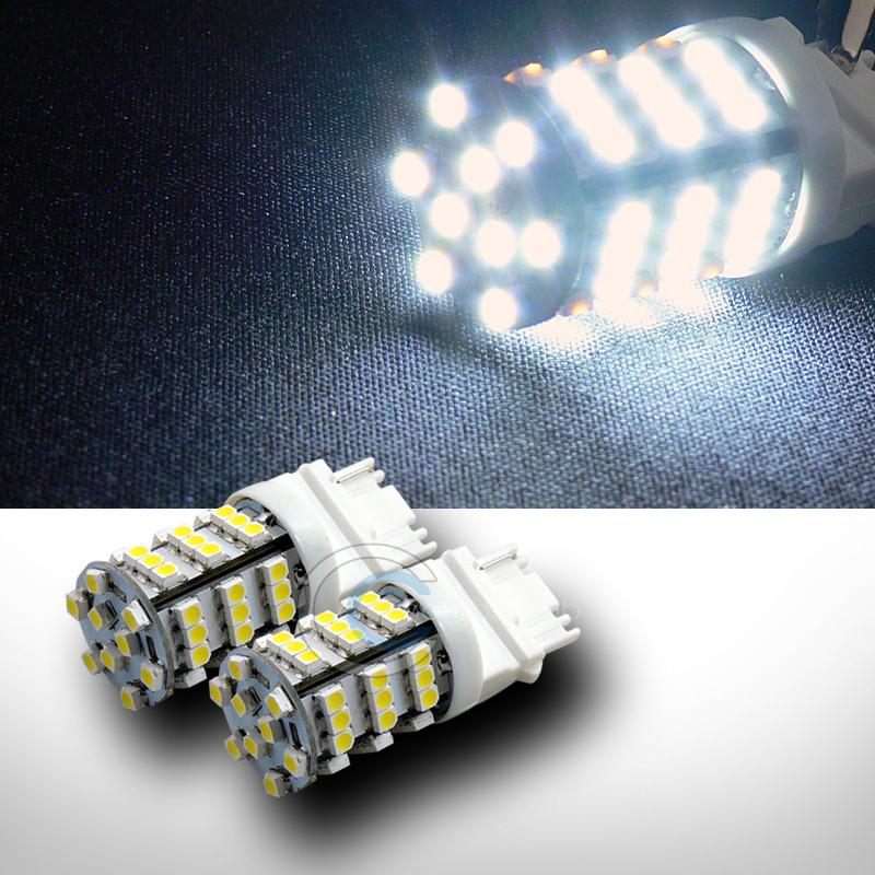 2p white 3156 54 count smd led backup/reverse lights lamp bulbs 3456 3456ll 4156