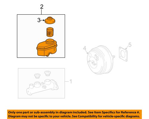 Mitsubishi oem 03-06 outlander-master cylinder reservoir mr977457