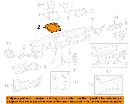 Scion toyota oem 12-15 iq instrument panel-upper panel retainer 5541674040d0