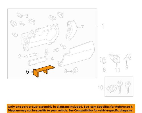 Lexus toyota oem 10-15 rx350-glove box assembly plate 5551248040