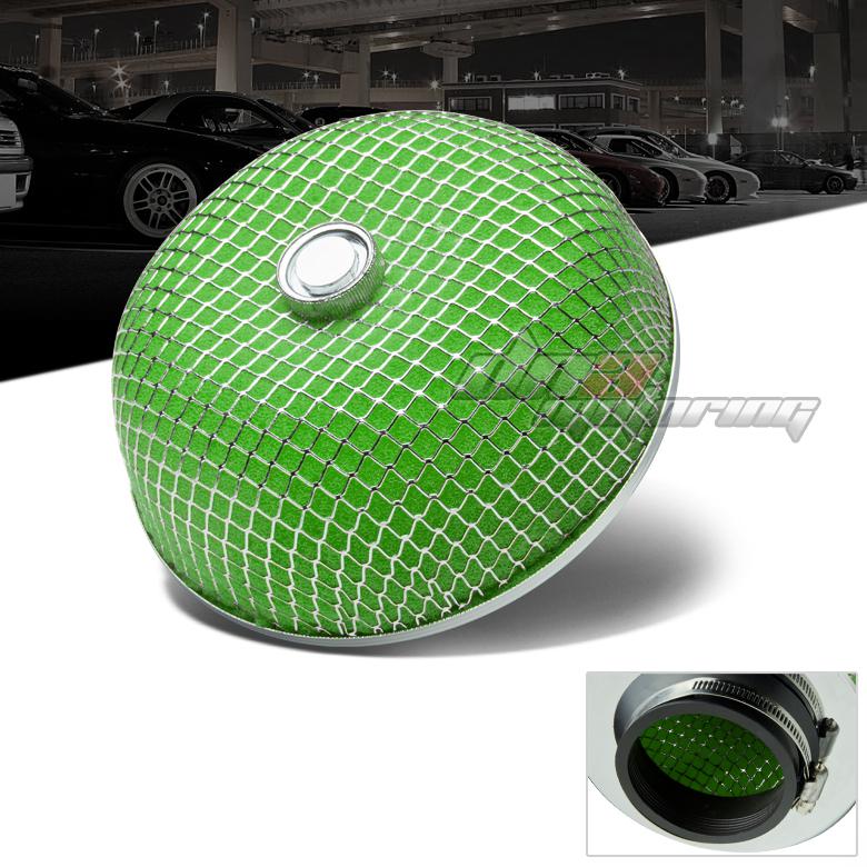 3"green cold air/short ram intake/turbocharger racing mushroom micro foam filter