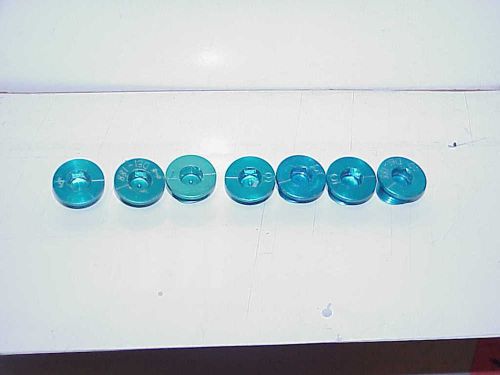 8 blue billet aluminum o-ringed port plugs 08 an from a nascar engine shop sb2.2