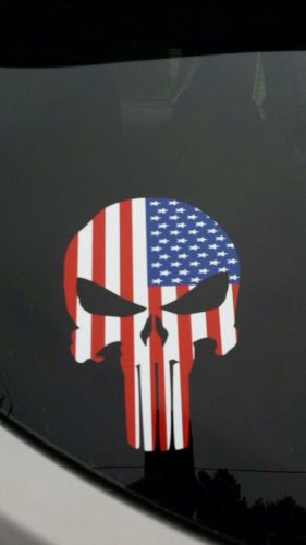 Stars and stripes punisher vinyl decal