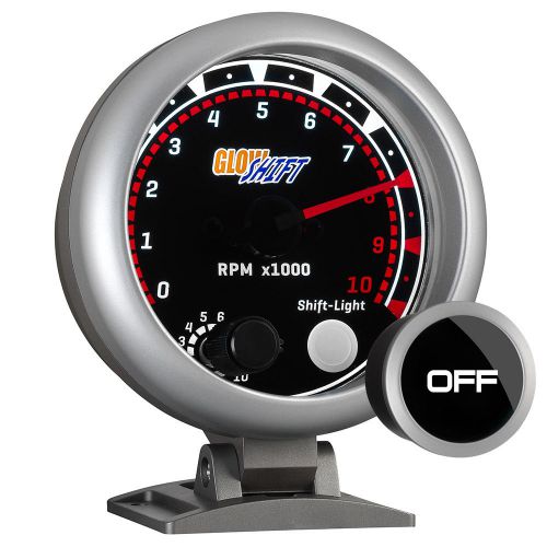 95mm glowshift smoked tinted lens on dashtachometer tacho gauge meter 10,000 rpm