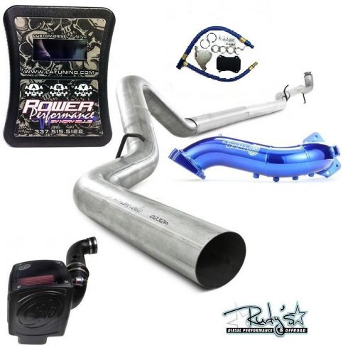 Ppei efi live intake egr dpf delete 4&#034; exhaust 13-14 gm 6.6l duramax diesel s&amp;b