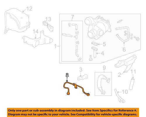 Subaru oem 09-13 forester turbocharger-oil pipe 15192aa590