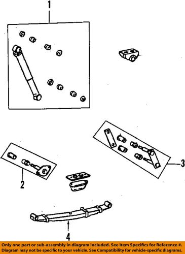 Toyota oem 01-04 tacoma rear suspension-shackle 0448304050