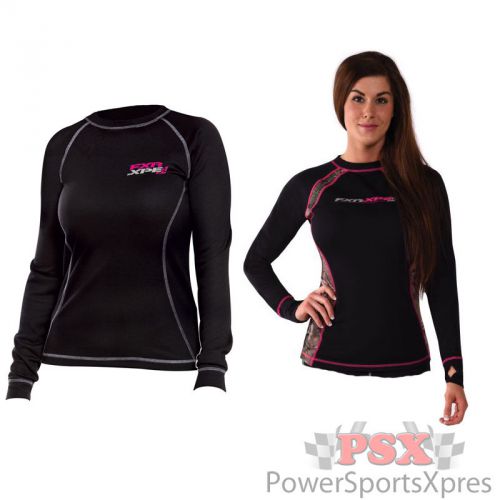 Fxr womens vapour 20% merino longsleeve top layer