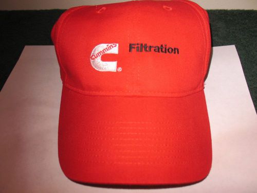 Cummins diesel filtration powered red ball cap - hat