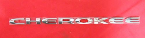 Jeep 2014 cherokee  &#034;cherokee&#034; nameplate emblem chrome badge mopar oem