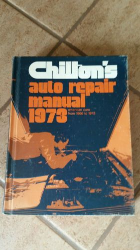 Chilton&#039;s auto repair manual 1975, american cars from 1966-1973, hardcover