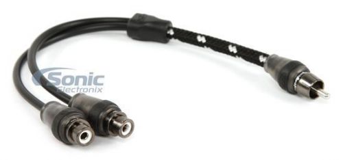 Rockford fosgate rfity-1m premium y-adapter 1 male to 2 female ofc wire