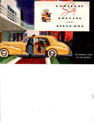 1939 cadillac sixty special sixty-one rare original brochure catalog from 1939