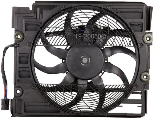 Brand new radiator or condenser cooling fan assembly fits bmw 528 &amp; 540