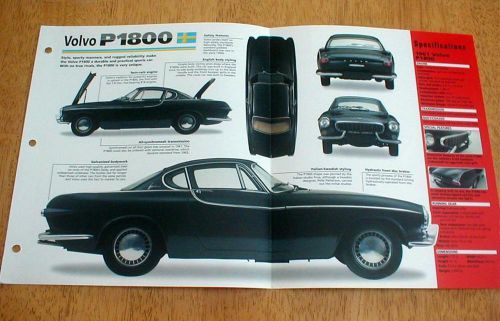 1961 volvo p1800 coupe unique imp brochure