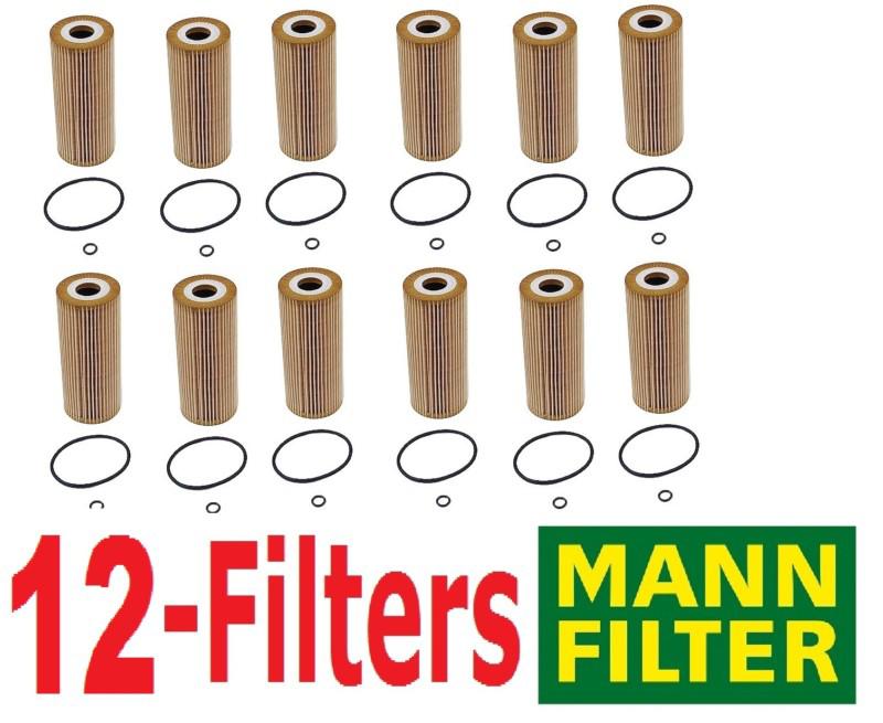 12-pieces oem mann-filter vw diesel 1.9-ltr tdi jetta golf beetle passat  