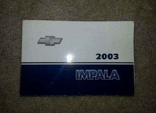 2003 chevrolet impala owners manual