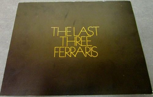 1970 ferrari dealer sales brochure folder dino 246 gt 365 gtb/4 gtc/42+2