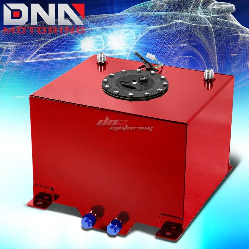 8 gallon lightweight performance red coat aluminum fuel cell tank+level sender