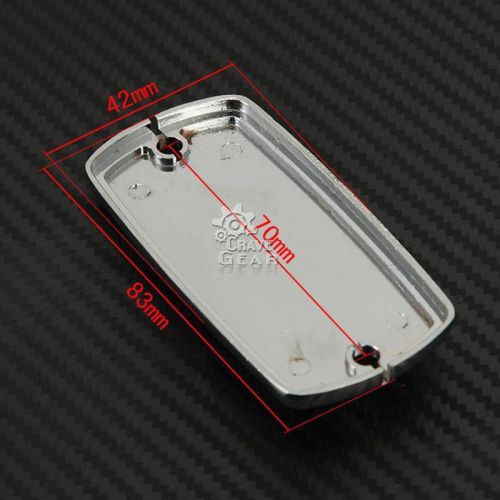 3d red eyed skull chrome cluch reservoir fluid cap for honda shadow 750 98-2012