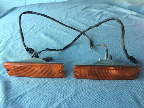 Mazda rx7  s4 factory left &amp; righ front bumper light lense assembly 1986 to 1988