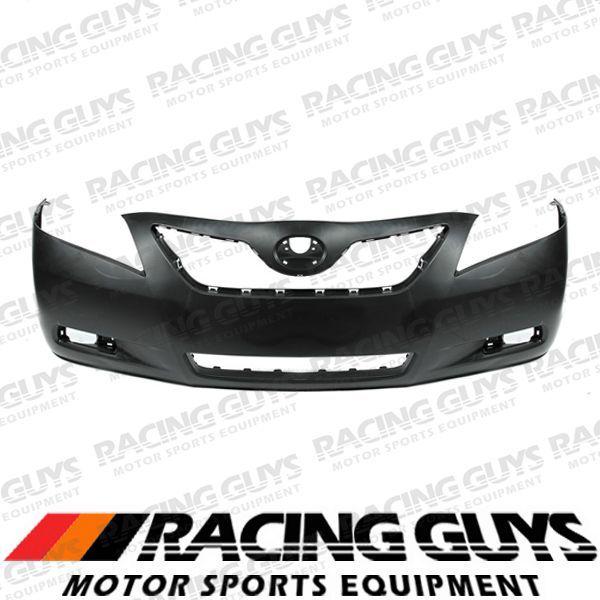 07-09 toyota camry front bumper cover raw black facial plastic to1000329