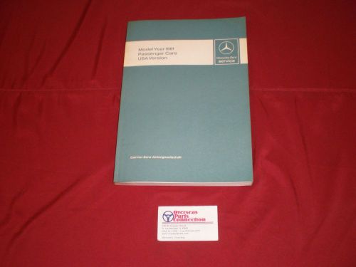 Mercedes model year 1981 - passenger cars usa version manual (107,123,126)