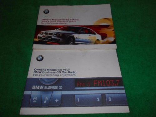 Bmw 323 ci 328 ci used original owner&#039;s manual 01410155026 us + radio manual