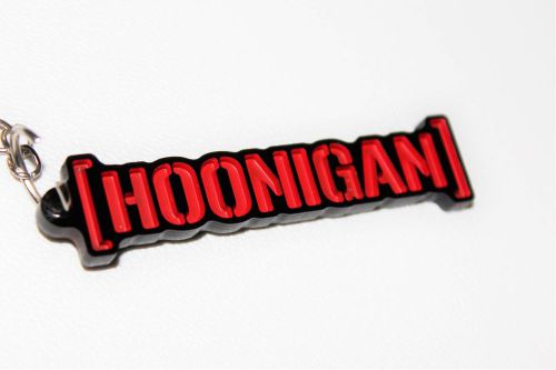 Hoonigan keychain hoon black ken block monster gymkhana auto car keyring jdm