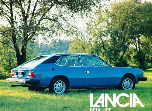 1977 1978 lancia beta hpe original sales brochure fact sheet