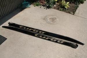 1984 nissan 300zx turbo pair of black side skirts 50th anniversary no reserve