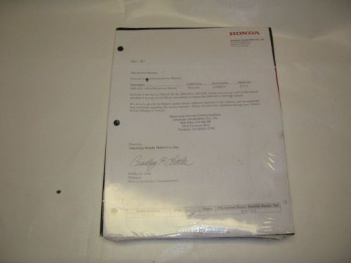 Honda crf450r service manual 2009-2012 part #61men73