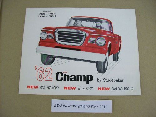 1962 studebaker  champ  brochure