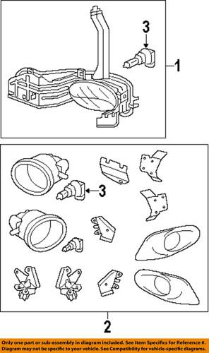 Honda oem 33950ta0a02 fog light-fog lamp assembly