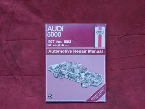 Audi 5000 1977-1983 haynes repair manual