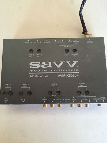 Savv mobile multimedia avm-x5030, used with harness only