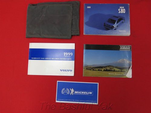 1999 volvo s80 owners manual with case