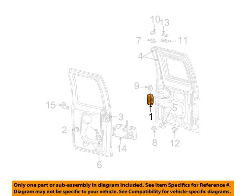 Ford oem 92-02 e-350 econoline club wagon rear door-lock 8c2z15431a03a