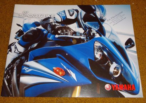 2007 yamaha sport bike motorcycle brochure -yzfr1-yzfr6/r6s-yzf600r-fz1-fz6-mt01