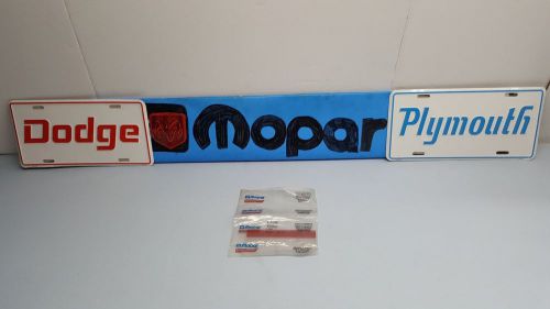 Nos oem mopar front door courtesy lamp lite light lens red white clear 1986-1993