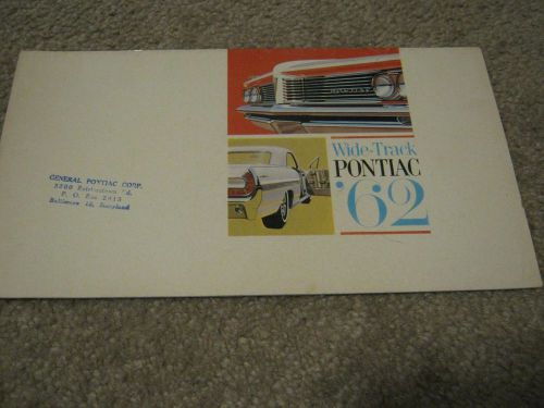 1962 pontiac dealer sales brochure grand prix, bonneville, star chief, catalina